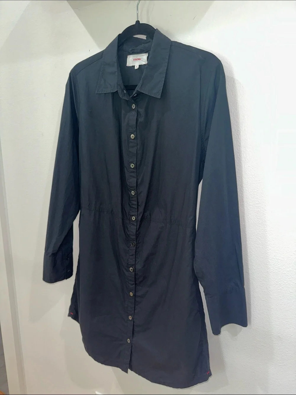XiRENA Black Button-Front Mini Shirt Dress - Picture 7 of 12